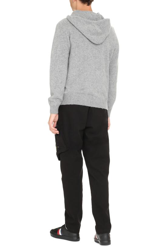  디 알파벳 후드 티셔츠 TCFLU3501AGRLAMBCASH 200073 grey - THE ALPHABET