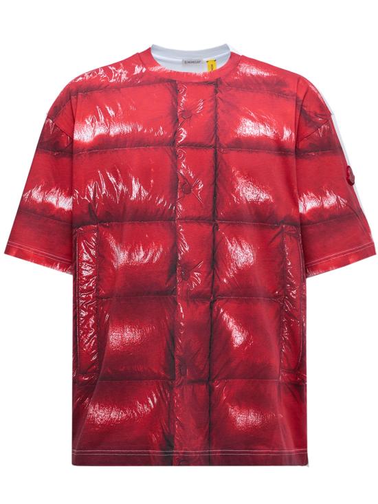 25FW MONCLER X ASAP ROCKY 반팔 티셔츠 K24048C00001 89AYW457 Red
