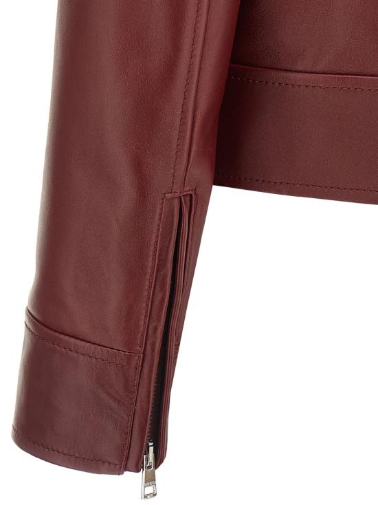  구찌 레더 바이커 자켓 레더  819314XN3366207 Red - GUCCI