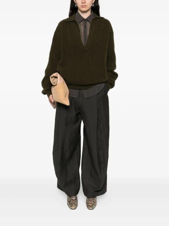 25FW 우마 왕 폴로 티셔츠 UK7165 UW480 ARMY GREEN - UMA WANG