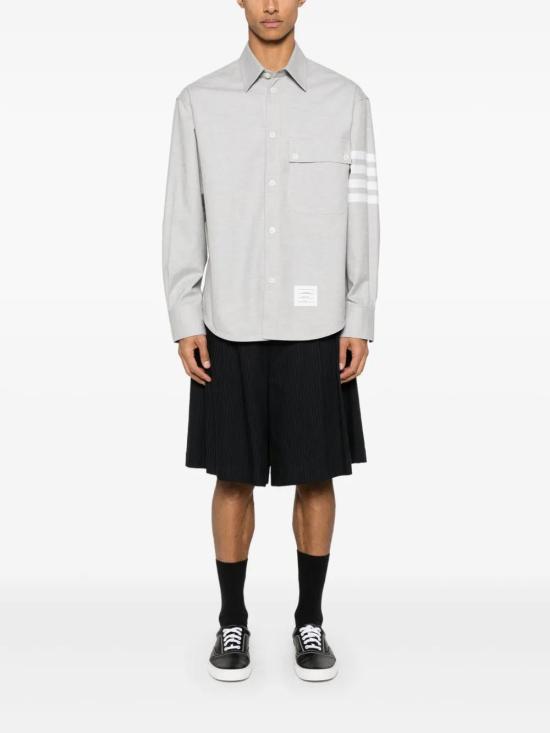 25FW 톰브라운 긴팔 셔츠 MWL420AF0325 MED GREY 035 - THOM BROWNE