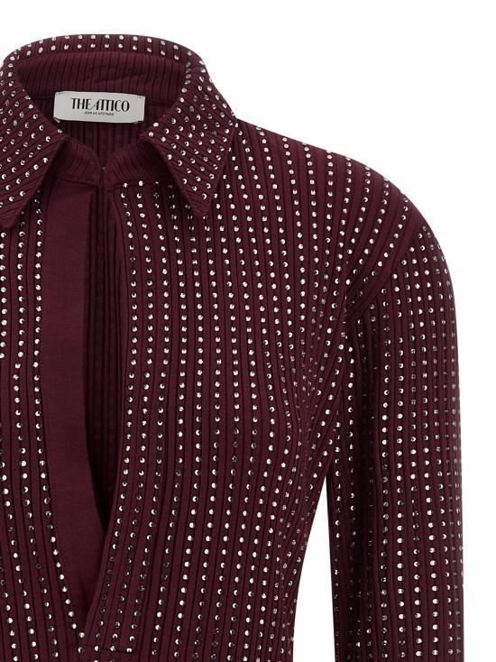 25FW 디 아티코 숏 원피스 251WCA00456114 Bordeaux - THE ATTICO