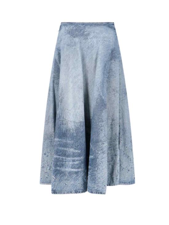 25FW 디젤 미디 스커트 A21358 068TY 01 Blue - DIESEL