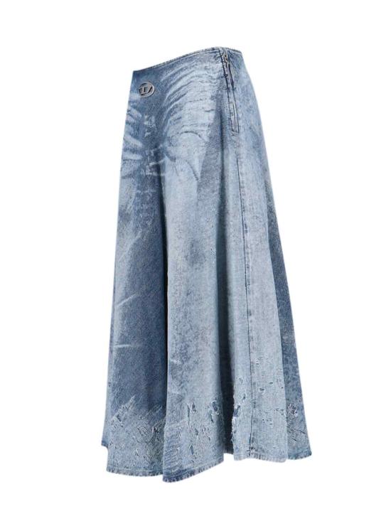 25FW 디젤 미디 스커트 A21358 068TY 01 Blue - DIESEL