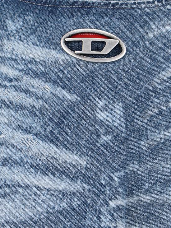 25FW 디젤 미디 스커트 A21358 068TY 01 Blue - DIESEL