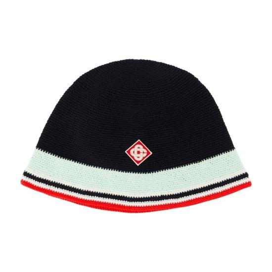 25FW 카사블랑카 비니 APF25 HAT 084 01 Black