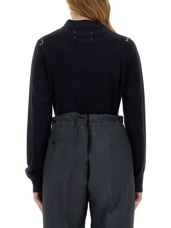  마르지엘라 폴로 니트 S51GL0052 M13057511 Blue - MAISON MARGIELA