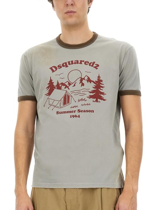  디스퀘어드2 반팔 티셔츠 S74GD1390 D20035850 Grey - DSQUARED2