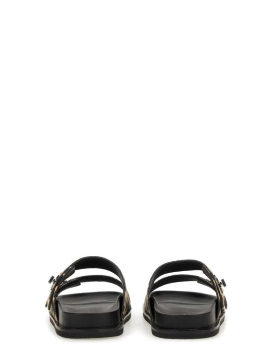 25FW 토리버치 T 락 스포츠 슬라이드 샌들 169691 960 Black - TORY BURCH