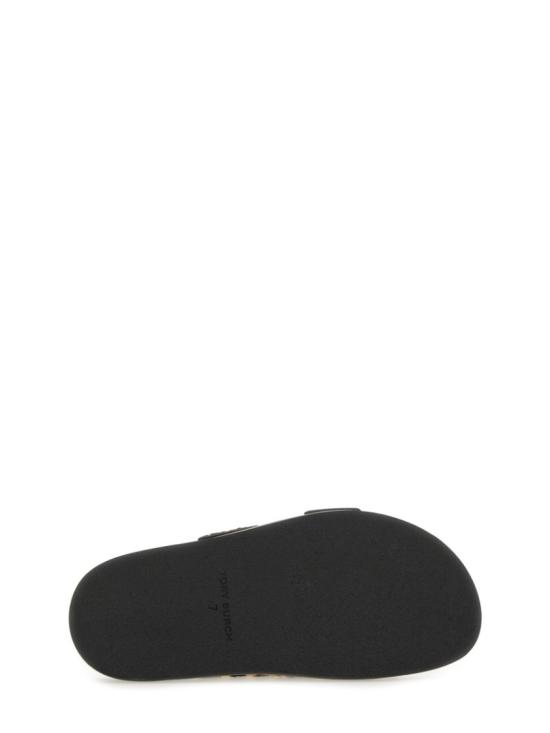 25FW 토리버치 T 락 스포츠 슬라이드 샌들 169691 960 Black - TORY BURCH