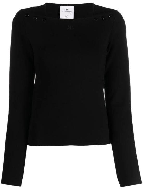  쿠레쥬 스웨터 423MPU123FI0001 Black