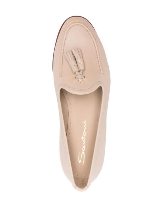  산토니 플랫 슈즈 WUAN71049PA1TSZA Neutrals - SANTONI