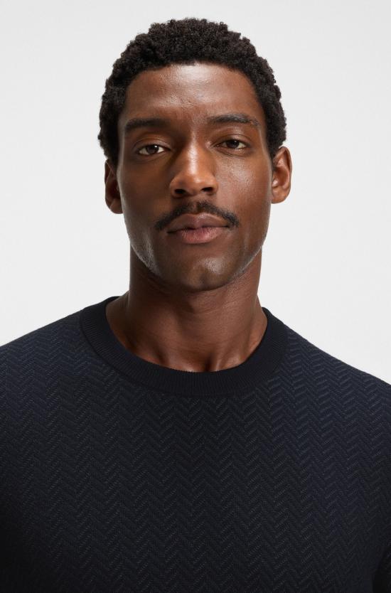 25FW 보스 스웨터 50549985 10274948 01 404 Blue - BOSS