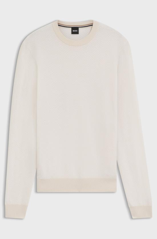 25FW 보스 스웨터 50549985 10274948 01 131 Open white