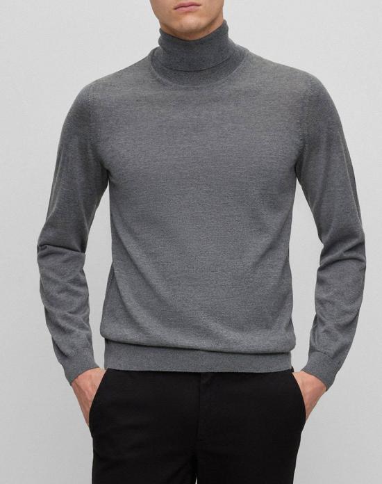 25FW 보스 스웨터 50468262 10241489 01 030 Medium grey - BOSS