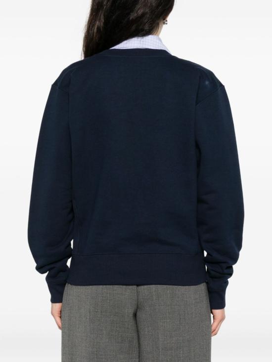 25FW 셀린느 긴팔 티셔츠 RY0G6345F07OW NAVY OFF WHITE DOM - CELINE