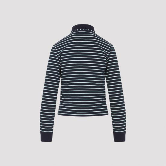 25FW 셀린느 폴로 티셔츠 RX0990424GAI7 NAVY GREEN OFFWHITE DOM - CELINE