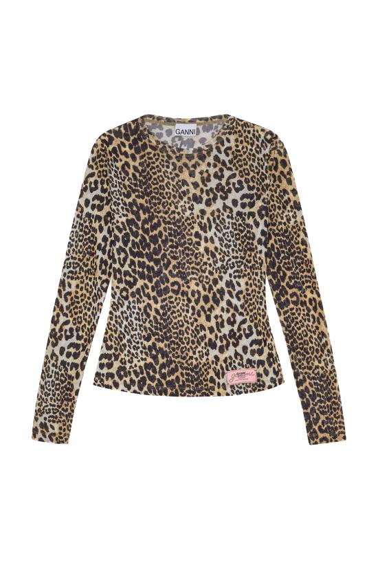 25FW 가니 블라우스 T4208943 LEOPARD DOM