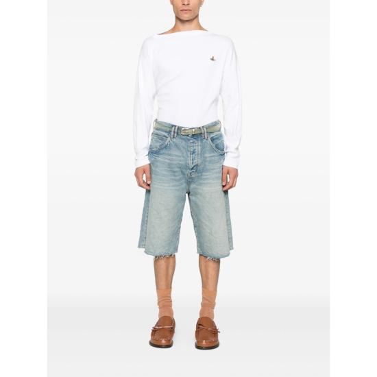 25FW 비비안웨스트우드 긴팔 티셔츠 3G01003YJ009CA401 WHITE DOM - VIVIENNE WESTWOOD