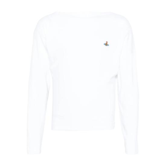 25FW 비비안웨스트우드 긴팔 티셔츠 3G01003YJ009CA401 WHITE DOM