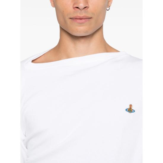 25FW 비비안웨스트우드 긴팔 티셔츠 3G01003YJ009CA401 WHITE DOM - VIVIENNE WESTWOOD