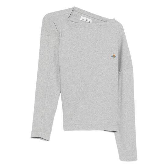 25FW 비비안웨스트우드 긴팔 티셔츠 3G01003YJ009CP001 GREY MELANGE DOM