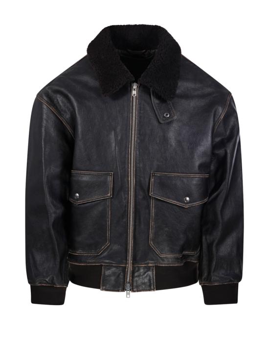 25FW 던스트 가죽 자켓 UDJU5C102W2 BRUSHED BROWN