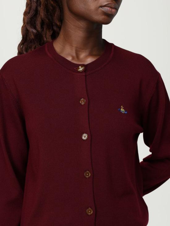 25FW 비비안웨스트우드 BEA 베아 니트 가디건 1803002PY0006 H410 Brick Red - VIVIENNE WESTWOOD