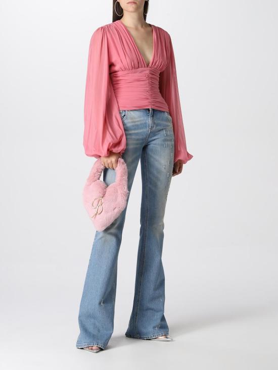 25FW 블루마린 블라우스 2C100A N0729 Baby Pink - BLUMARINE