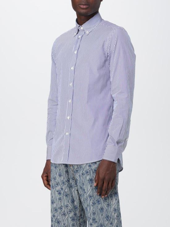 25FW 에트로 긴팔 셔츠 163658310 200 Blue - ETRO