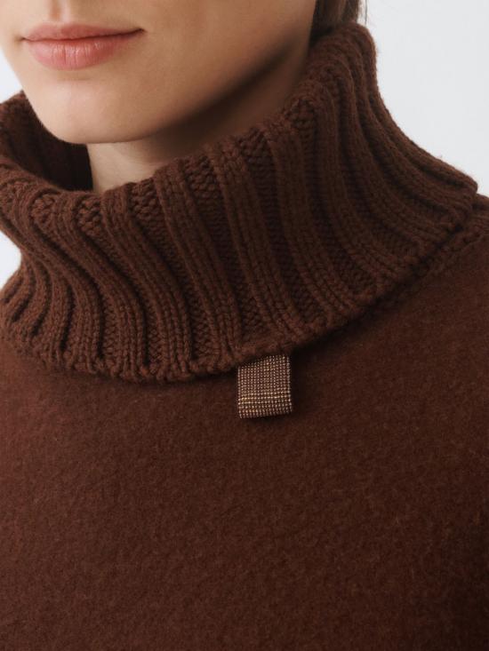 25FW 파비아나 필리피 플래티넘 케이프 SAD215A802L842 1269 Ebony - FABIANA FILIPPI