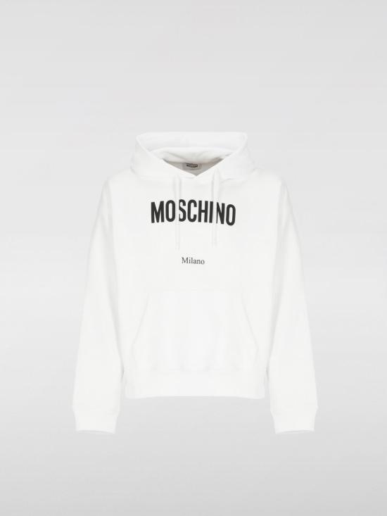 25FW 모스키노 긴팔 티셔츠 17085228 1001 White - MOSCHINO