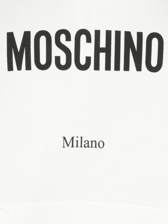 25FW 모스키노 긴팔 티셔츠 17085228 1001 White - MOSCHINO