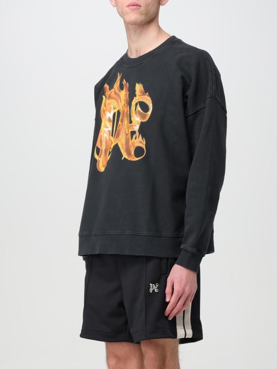 25FW 팜앤젤스 긴팔 티셔츠 PMBA074R24FLE004 1076 Black - PALM ANGELS