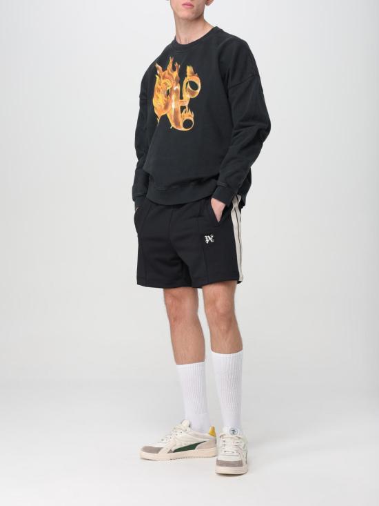 25FW 팜앤젤스 긴팔 티셔츠 PMBA074R24FLE004 1076 Black - PALM ANGELS