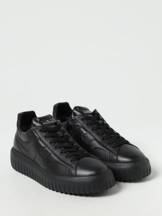 26FW 호간 H 스트라이프 스니커즈 HXM6450FC60LE9 9999 Black 1 - HOGAN