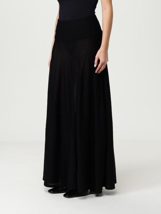 25FW 알라이아 롱 스커트 AA9J2245M9226 995 Black - ALAIA