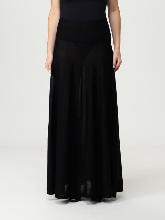 25FW 알라이아 롱 스커트 AA9J2245M9226 995 Black