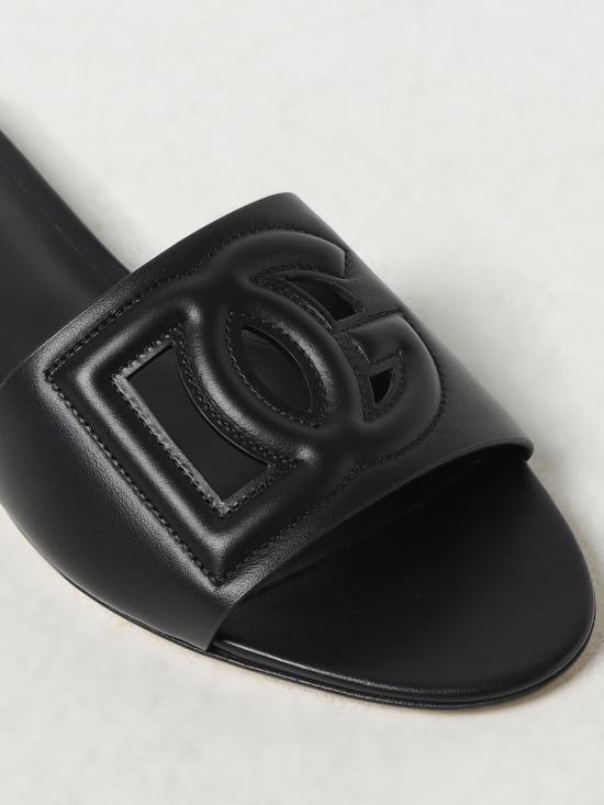 25FW 돌체앤가바나 뮬/슬리퍼 CQ0436AY329 80999 Black - DOLCE & GABBANA