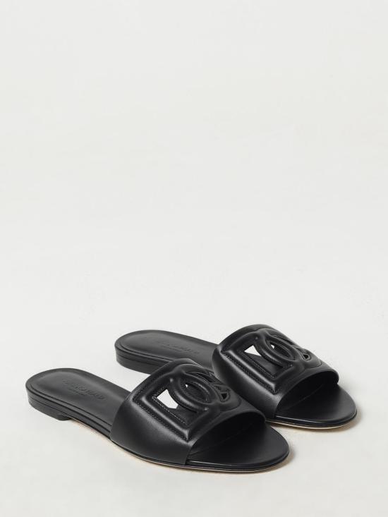 25FW 돌체앤가바나 뮬/슬리퍼 CQ0436AY329 80999 Black - DOLCE & GABBANA