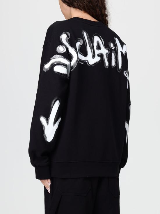 25FW 디스클레이머 스웨터 55250 NERO ST BIANCA Black - DISCLAIMER