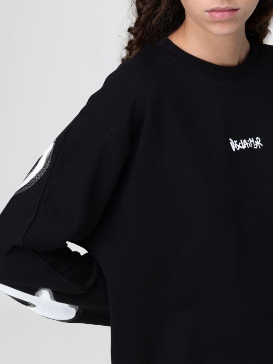 25FW 디스클레이머 스웨터 55250 NERO ST BIANCA Black - DISCLAIMER