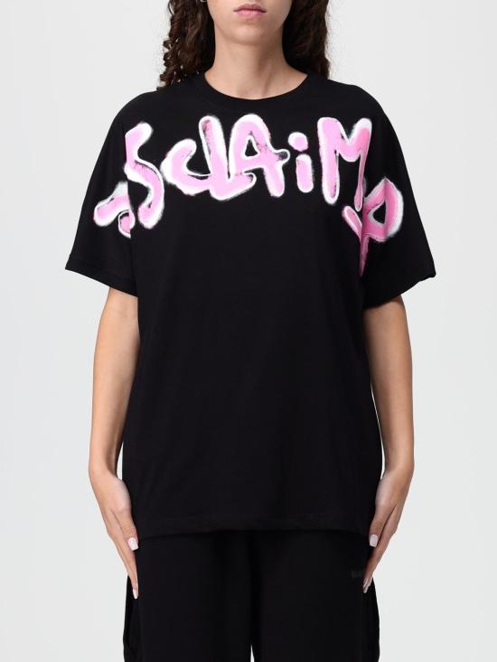 25FW 디스클레이머 반팔 티셔츠 55152 NERO ST ROSA BUBBLE Black