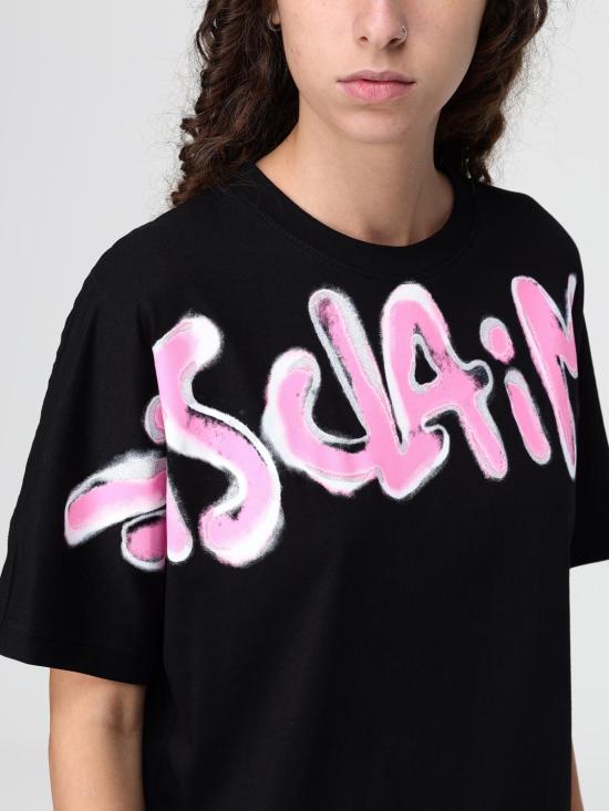 25FW 디스클레이머 반팔 티셔츠 55152 NERO ST ROSA BUBBLE Black - DISCLAIMER