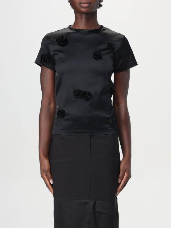 25FW 스포트막스 반팔 티셔츠 2422166021600 003 Black