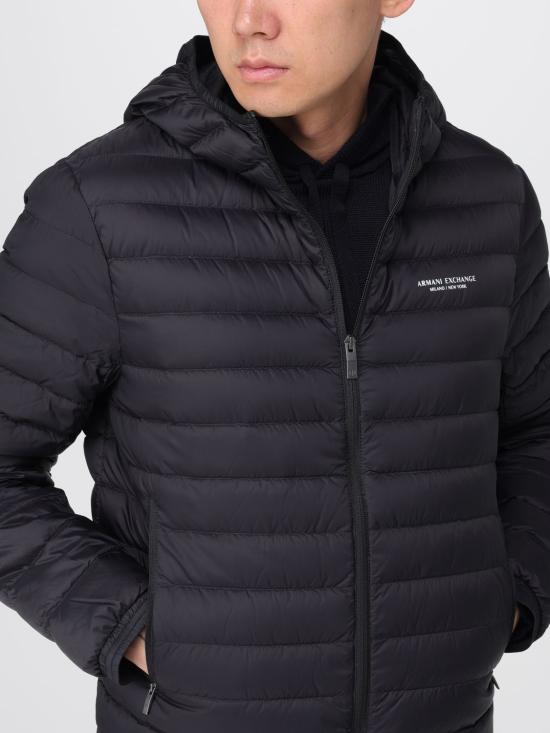 25FW 알마니 숏패딩 XM001577AF16927 UC001 Black - ARMANI