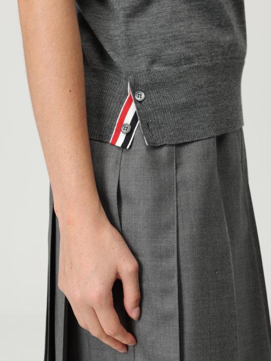 25FW 톰브라운 폴로 티셔츠 FKP053A035 035 Grey - THOM BROWNE