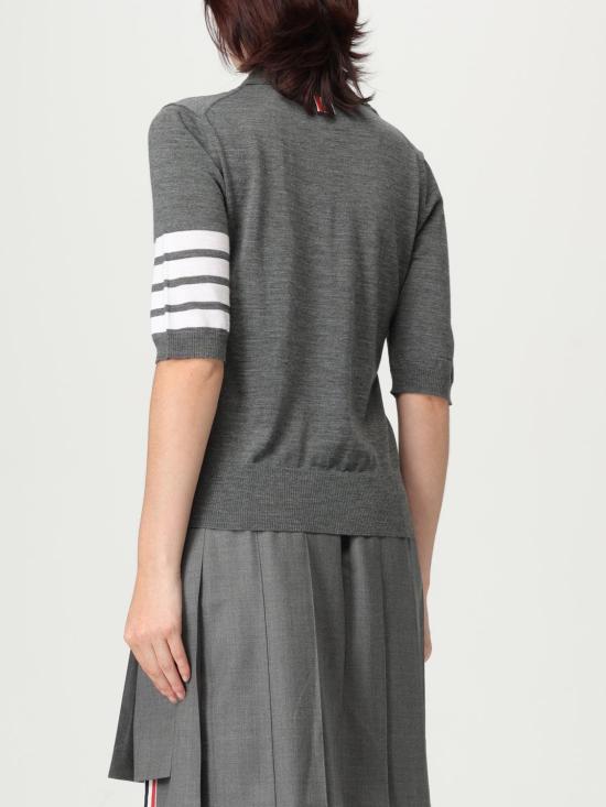 25FW 톰브라운 폴로 티셔츠 FKP053A035 035 Grey - THOM BROWNE