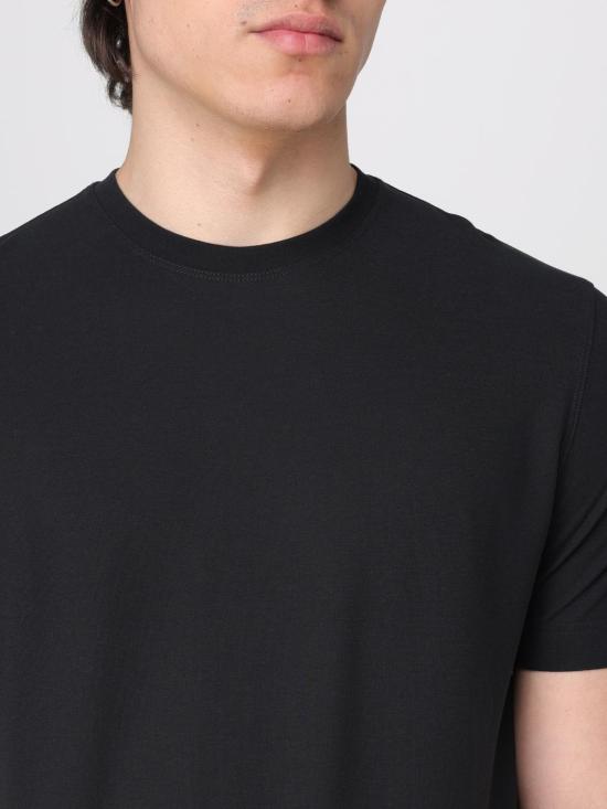 25FW 자노네 반팔 티셔츠 812597ZG380 Z0015 Black - ZANONE