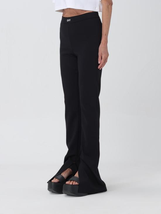 25FW 오프화이트 스트레이트 팬츠 OWCD023C99JER001 1001 Black - OFF WHITE
